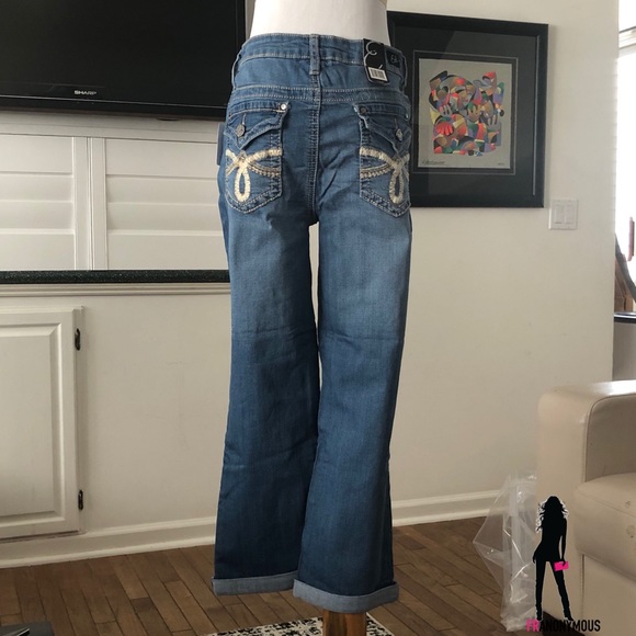 Earl Jean Free to be Me Cuffed Straight leg Jeans - Picture 2 of 3